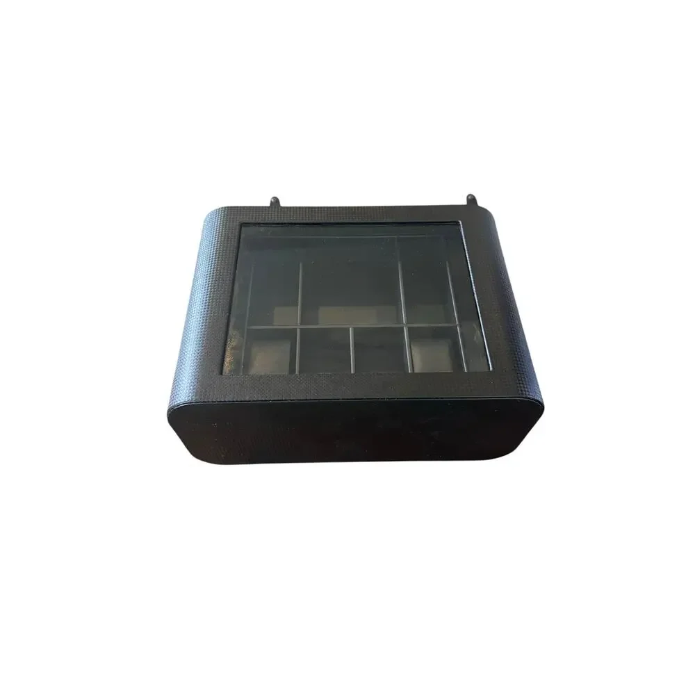 Homde Black Watch Jewelry Tie Display Case w/ Drawer 13x9.5x6